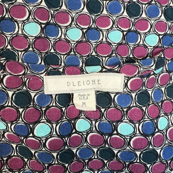 Pleione Anthropologie Circle Detail Curved Hem Hi Lo Tank Medium - Picture 3 of 7